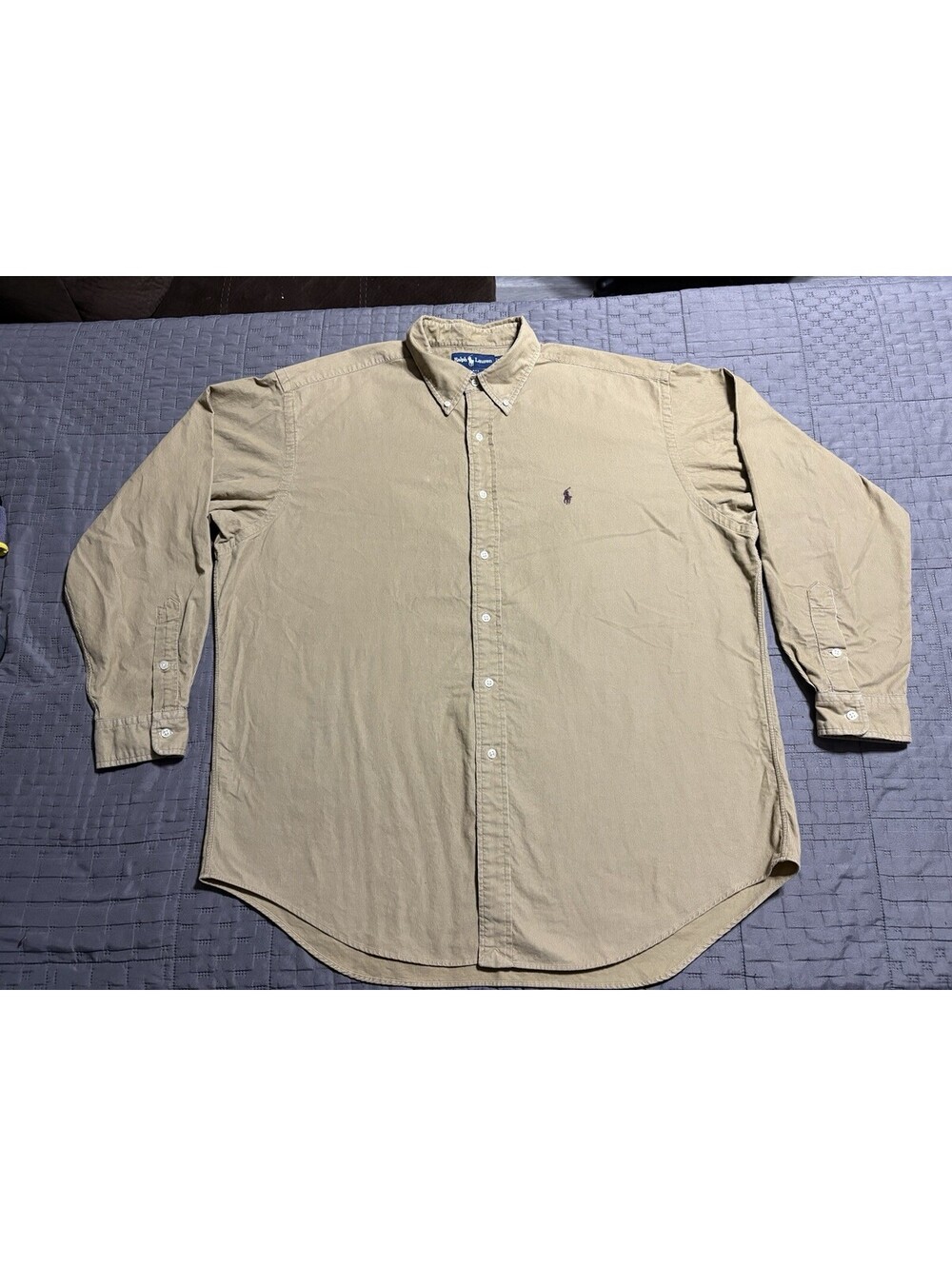 Vintage Ralph Lauren Shirt Mens XL Blake Corduroy Button Down Classic 90s Y2K